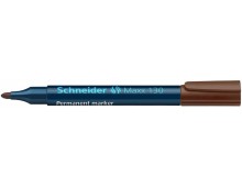 Permanent marker SCHNEIDER Maxx 130, varf rotund 1-3mm - maro