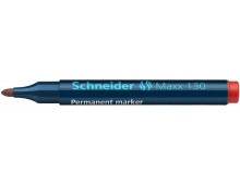 Permanent marker SCHNEIDER Maxx 130, varf rotund 1-3mm - rosu