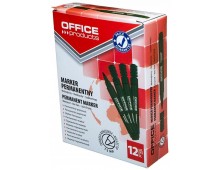 Permanent marker, varf rotund 1-3mm, corp plastic, Office Products - verde