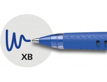 Pix SCHNEIDER Slider Basic XB, rubber grip, varf 1.4mm - scriere albastra