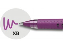 Pix SCHNEIDER Slider Basic XB, rubber grip, varf 1.4mm - scriere violet