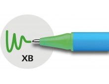 Pix SCHNEIDER Slider Edge XB, rubber grip, varf 1.4mm - scriere verde