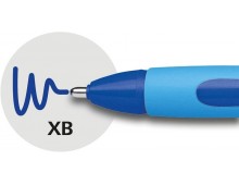 Pix SCHNEIDER Slider Memo XB, rubber grip, accesorii metalice - scriere albastra