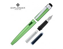Stilou Diplomat Magnum, cu penita B, din otel inoxidabil - lime green