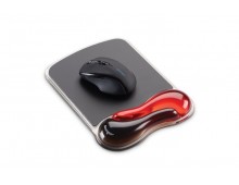 Mouse Pad Kensington Duo Gel, cu suport ergonomic pentru incheietura mainii, cu gel, rosu/negru