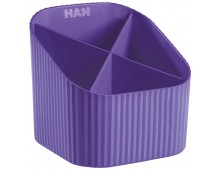 Suport pentru instrumente de scris, 4 compartimente, HAN X-Loop Trend-Colours - violet