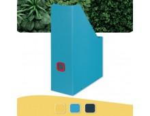 Suport vertical LEITZ Cosy Click & Store, pentru documente, carton laminat, A4, albastru celest