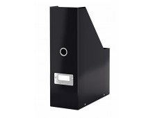 Suport vertical LEITZ WOW Click & Store, pentru documente, carton laminat, A4, negru