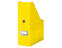 Suport vertical LEITZ WOW Click & Store, pentru documente, carton laminat, A4, galben