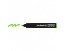 Textmarker ARTLINE 660, varf tesit 1.0-4.0mm - verde fluorescent